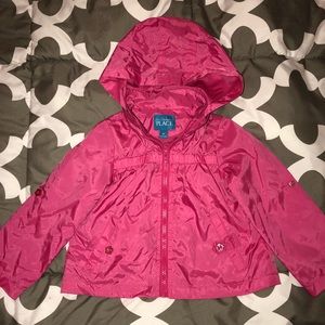 Little girls pink wind breaker